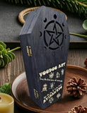 Halloween coffin-shaped wooden box 2