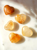 Golden Healer Quartz Heart