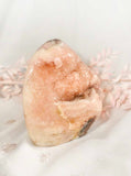 Pink Amethyst Druzy Freeform