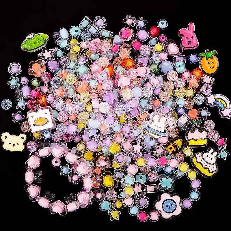 Beads Lucky Bags（Acrylic,glass,bodhi） - Open in Live - for Beaded Pen Chain DIY