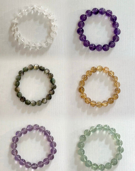 Rainbow Crystals set Natural crystal Bracelet