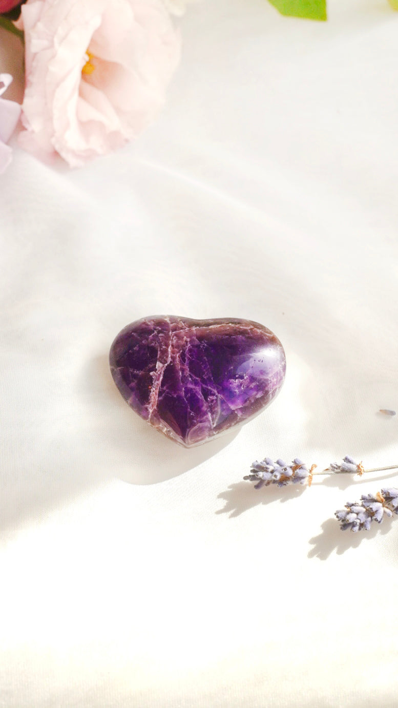 Dark Amethyst Heart