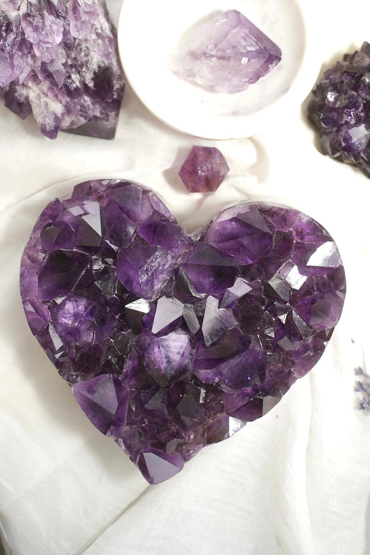 Amethyst Heart Cluster