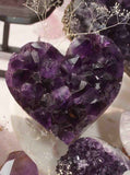 Amethyst Heart Cluster