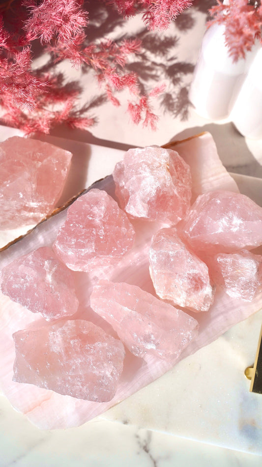 Raw Rose Quartz