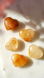 Golden Healer Quartz Heart