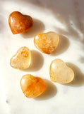 Golden Healer Quartz Heart