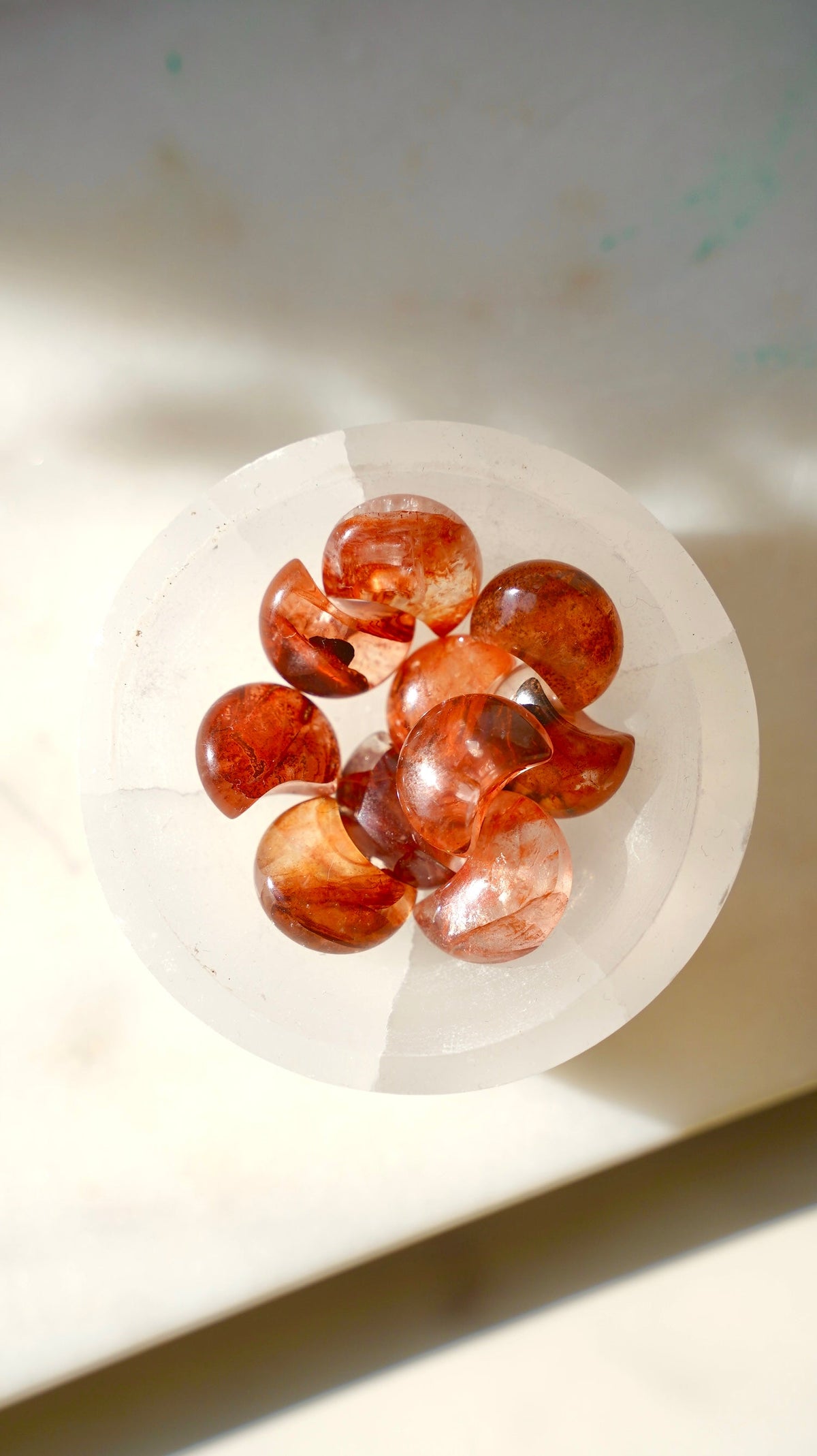 Fire Quartz Gem Quality Moon