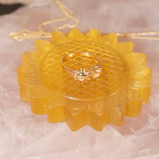 Golden Healer Quartz Sunflower