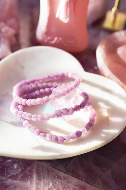 Faceted Lepidolite Bracelet